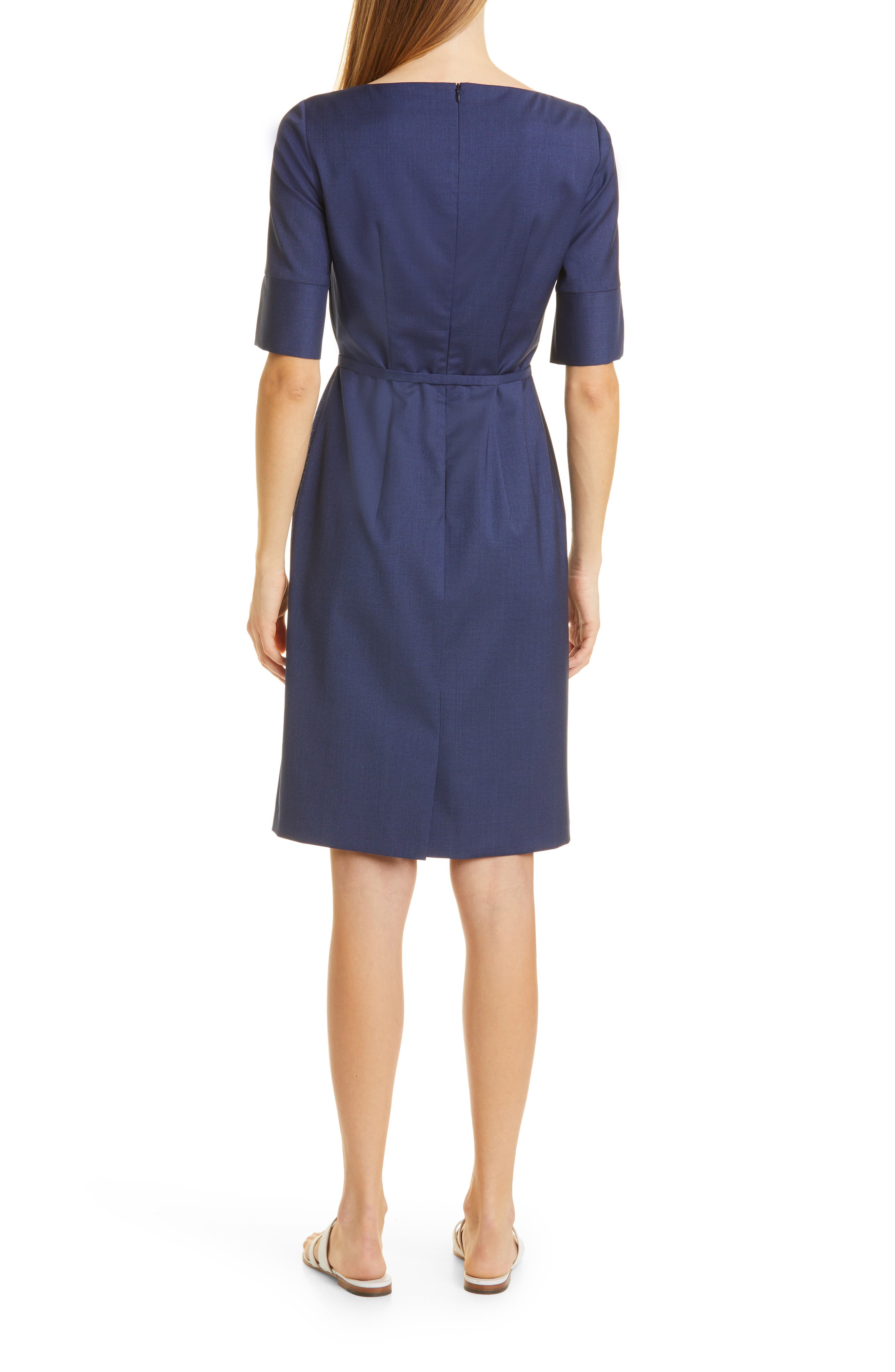 Dirusila Belted Wool & Silk Dress - image 2