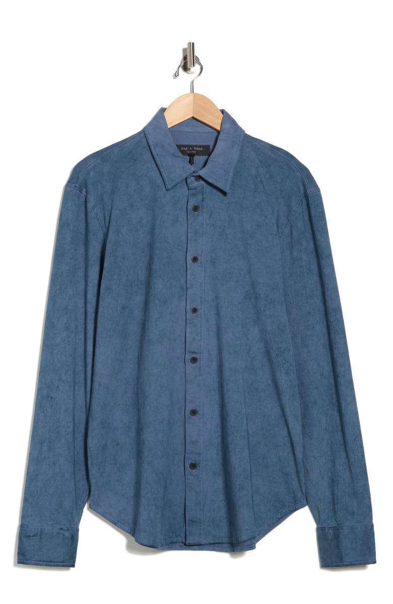 rag & bone Tomas Washed Button-Up Shirt, Alternate, color, Woind