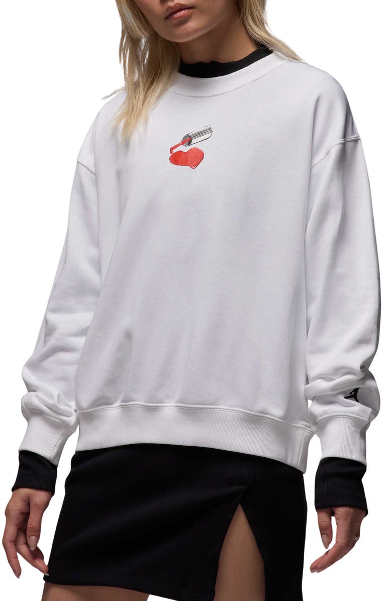 Nike Jordan Brooklyn Fleece Crewneck Sweatshirt, Main, color, 