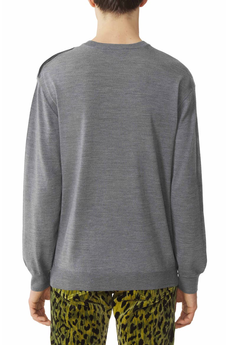Classic Merino Wool Sweater, Alternate, color, Ash
