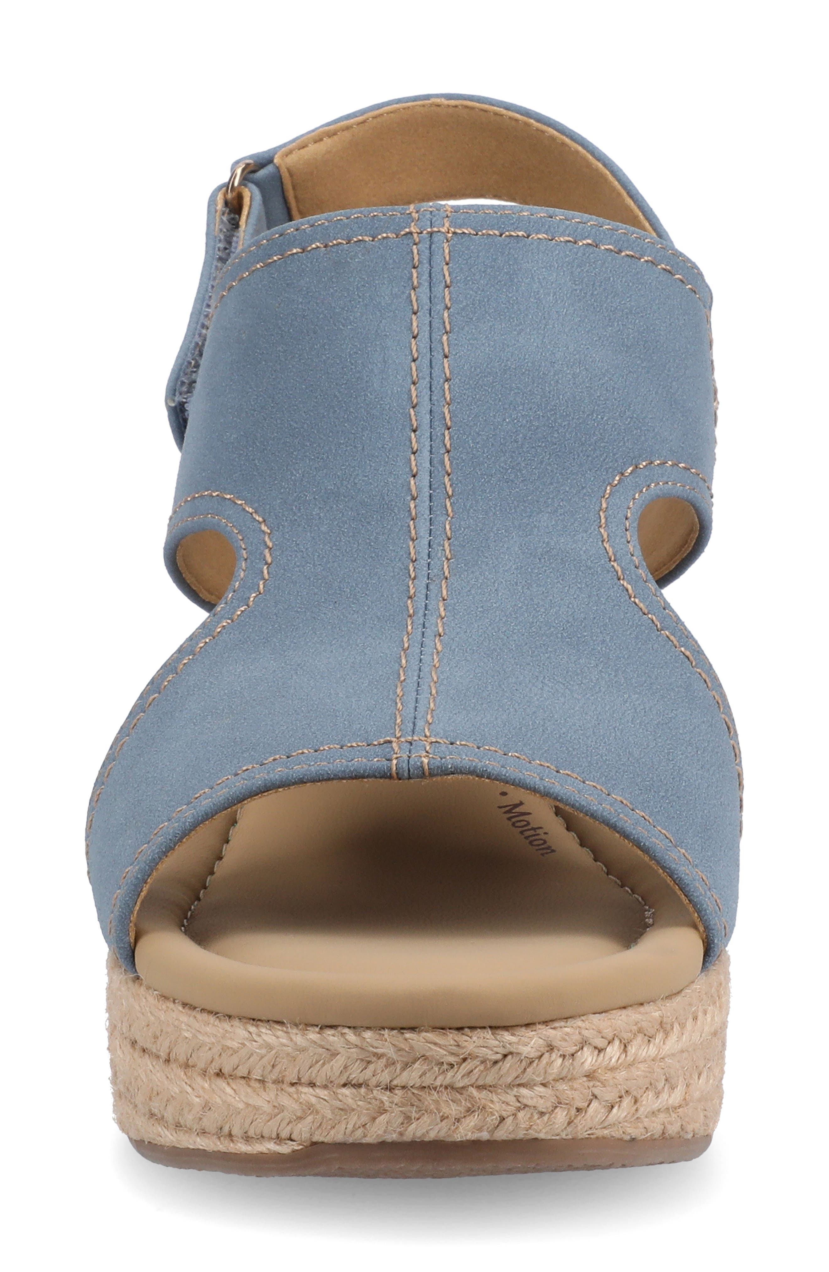 Rayleigh Wedge Sandal, Alternate, color, DENIM