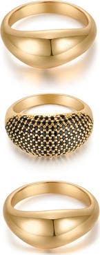 Ettika Timeless Glamour Set of 3 Rings