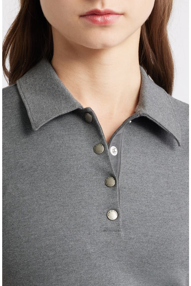 Irina Ponte Polo Tank, Alternate, color, CHARCOAL