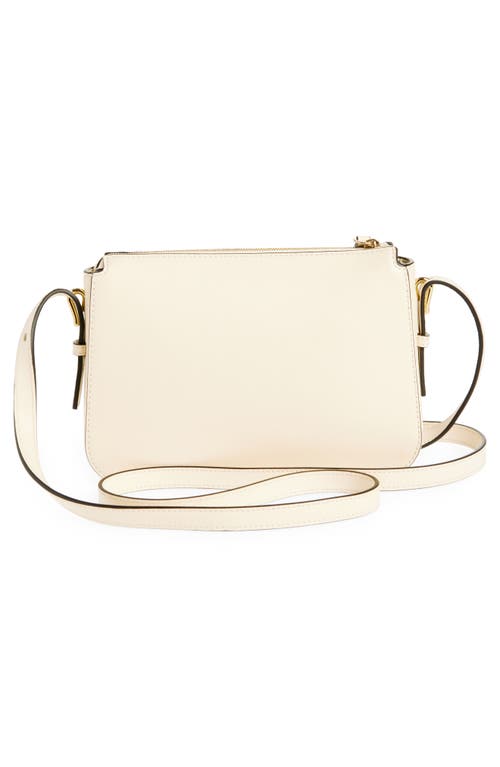 Mulberry Clovelly Leather Crossbody Bag In Eggshell