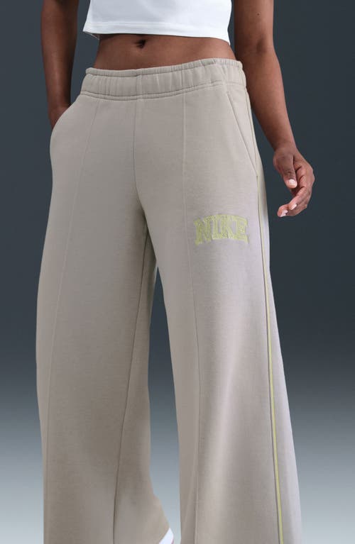 Nike Sportswear Phoenix High Waist Flare Leg Sweatpants In Gray