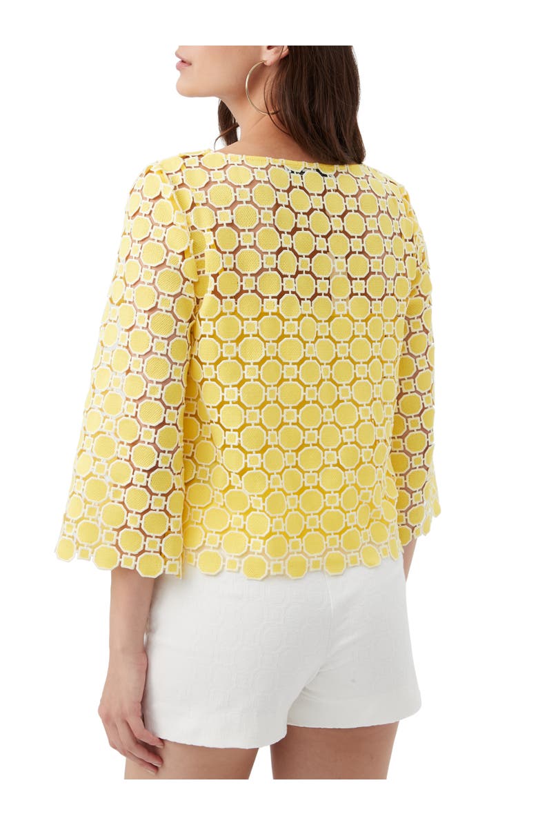 Trina Turk Sun Geometric Lace Top, Alternate, color,
