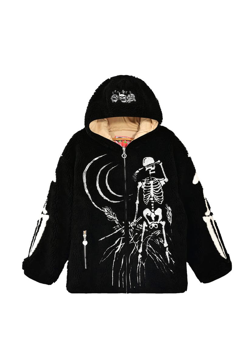 VERYRARE Nikkan Hagaki Hoodie, Main, color, Black