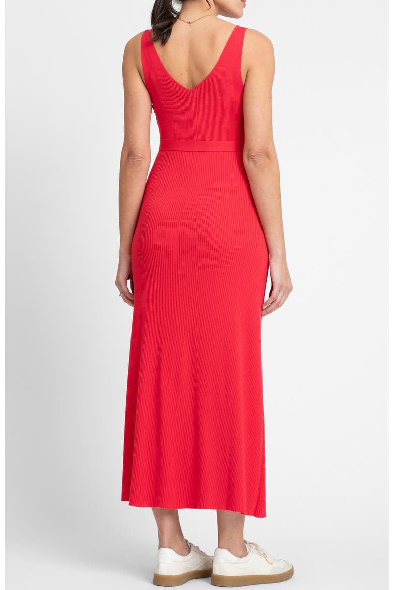Rib Maternity/Nursing Midi Sweater Dress, Alternate, color, RASPBERRY