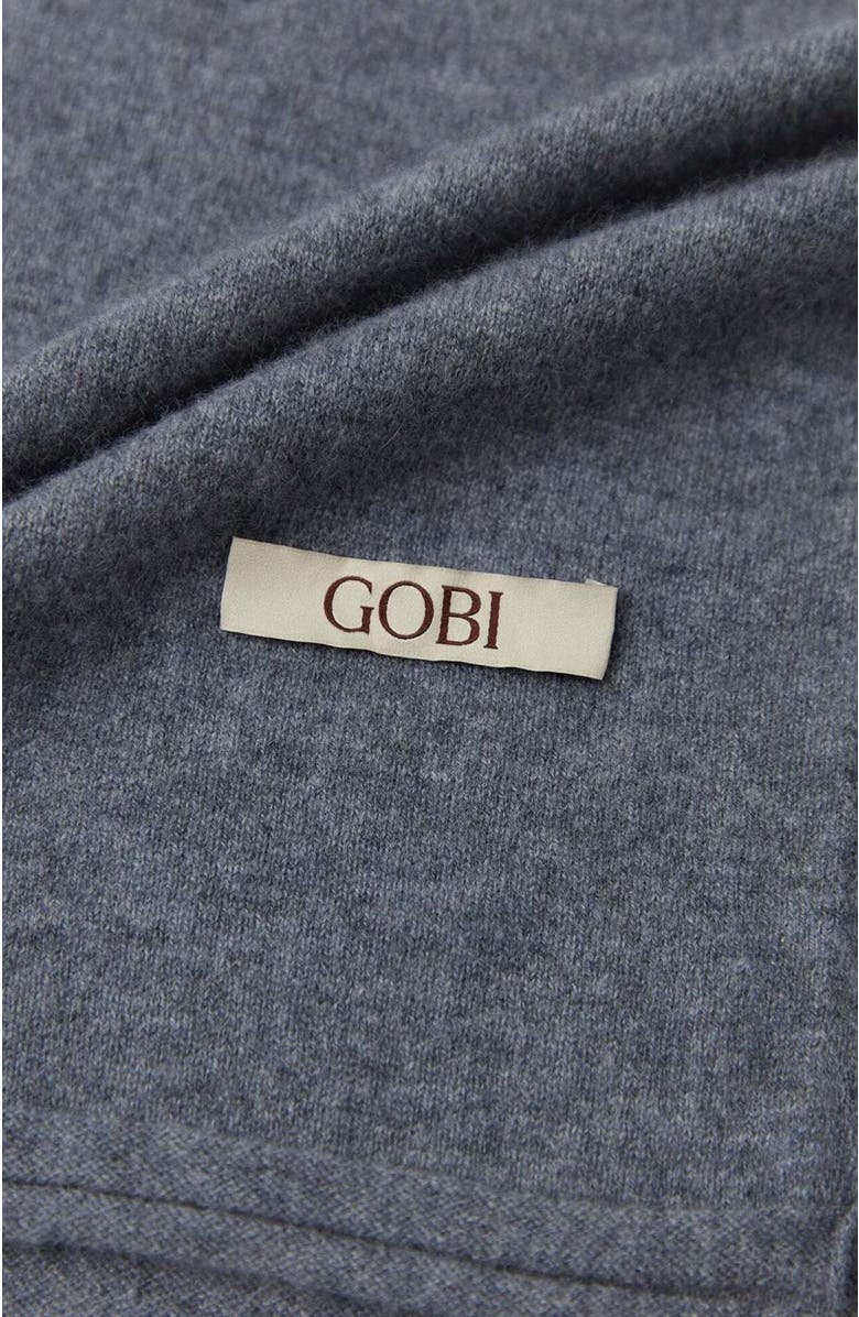 Gobi Cashmere Cashmere Jersey Knit scarf, Main, color, Dim Gray