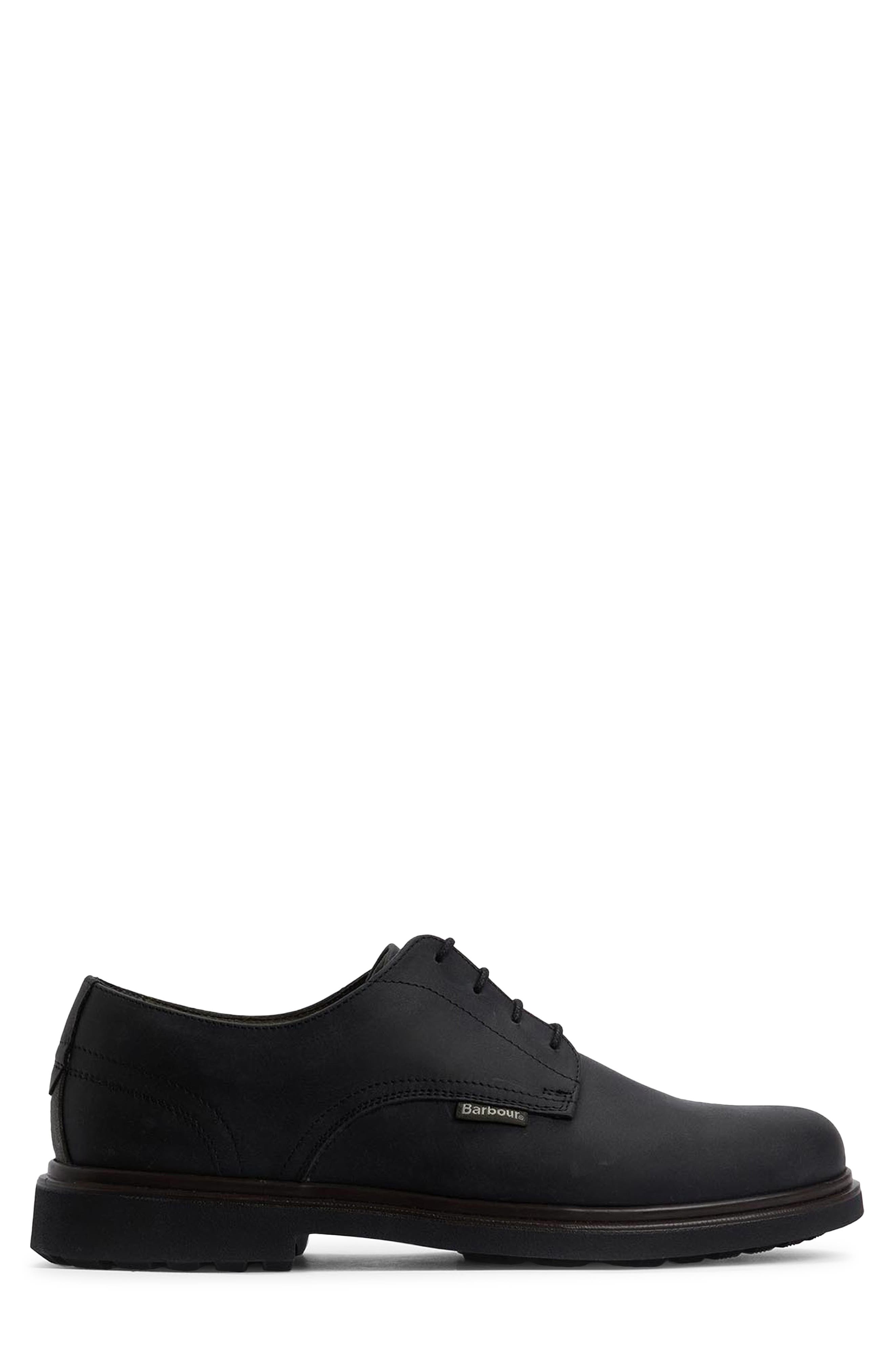 Barbour Carthy Plain Toe Derby, Alternate, color, Black