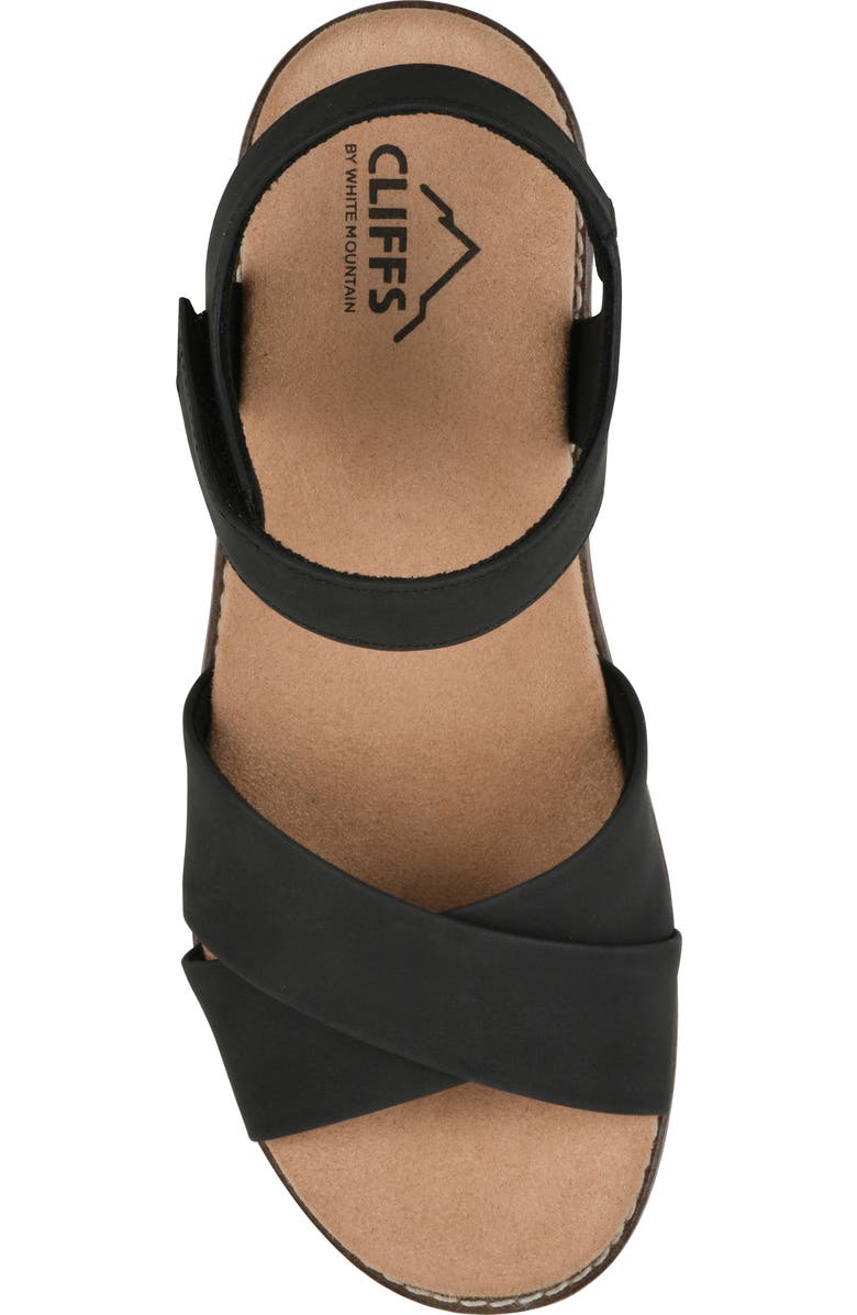 CLIFFS BY WHITE MOUNTAIN Tinna Wedge Sandal, Alternate, color,