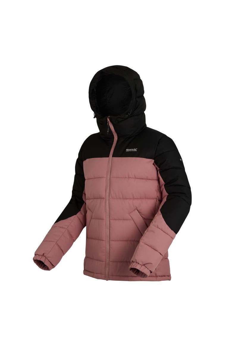 Aldthorn Quilted Jacket, Alternate, color, Dusty Rose and Black