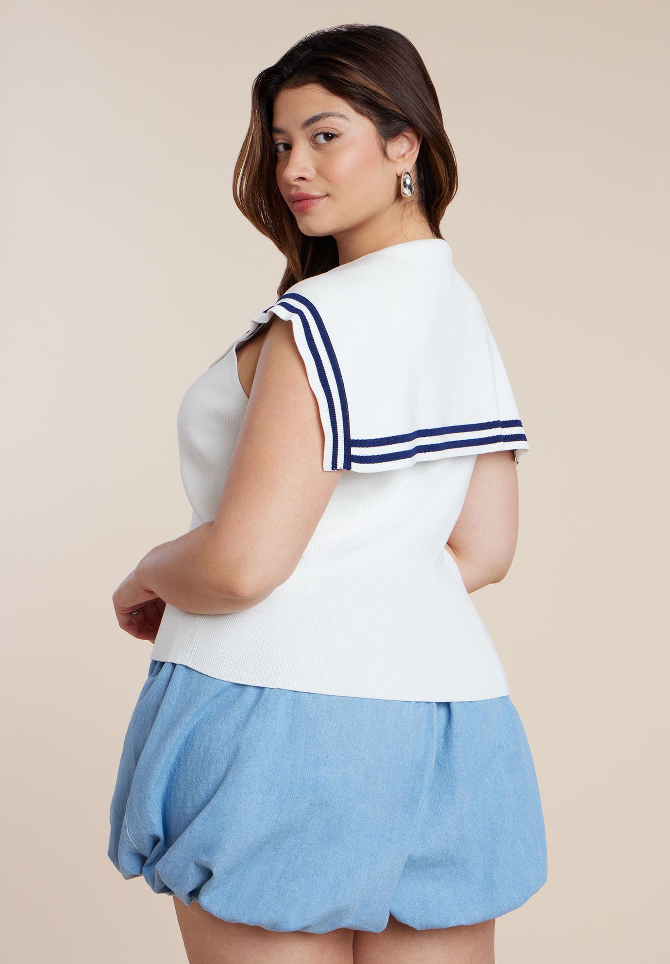 Sailor Collar Sweater Tank - image 2