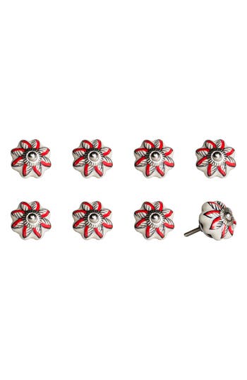 Kinetic 8-pack Knobs In Red Cream