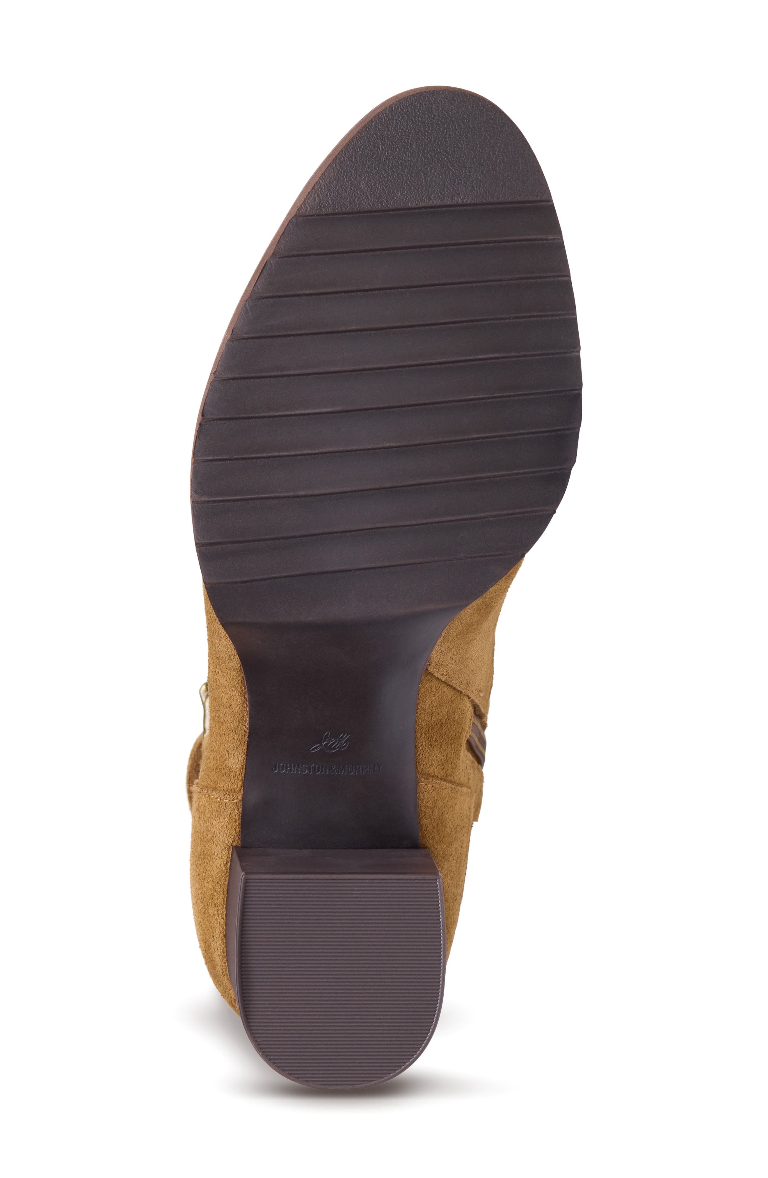 Izzie Waterproof Leather Bootie, Alternate, color, WHISKEY WATERPROOF SUEDE