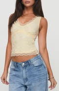 Princess Polly Far Away Lace Overlay Crop Tank