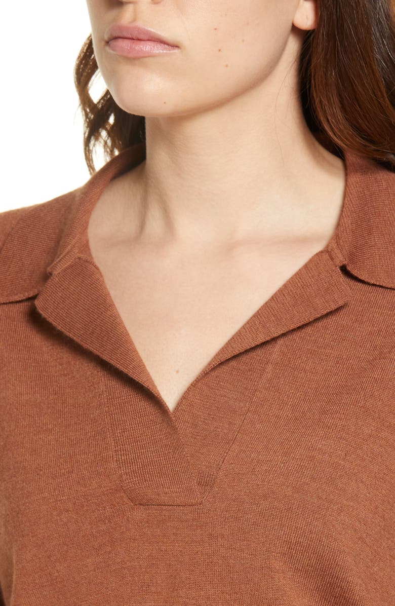 Madewell Polo Sweater, Alternate, color,