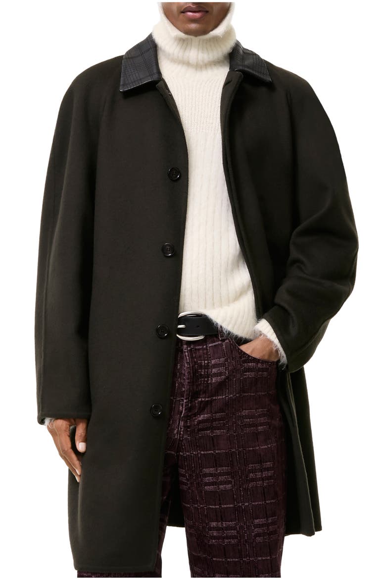 Mid-length Wool Cashmere Parkbury Car Coat, Main, color, Chocolate brown