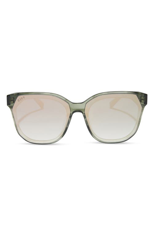 Diff Gia 62mm Oversize Square Sunglasses In Gray