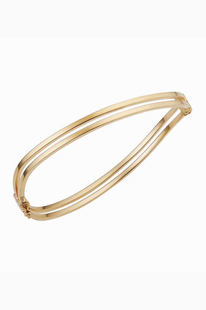 14K Gold Hudson Bangle, Main, color, Yellow Gold