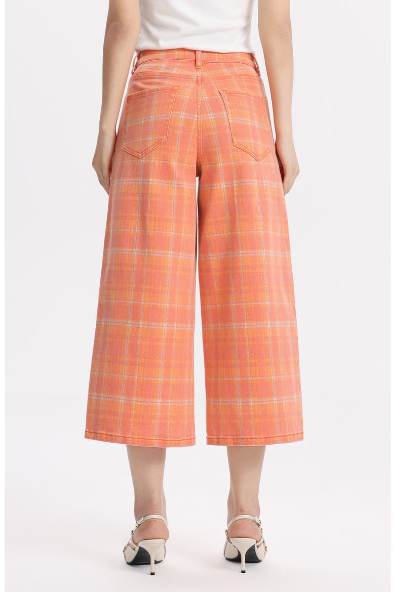 High Waist Bermuda Denim Shorts, Alternate, color, LEAF AND LOTUS