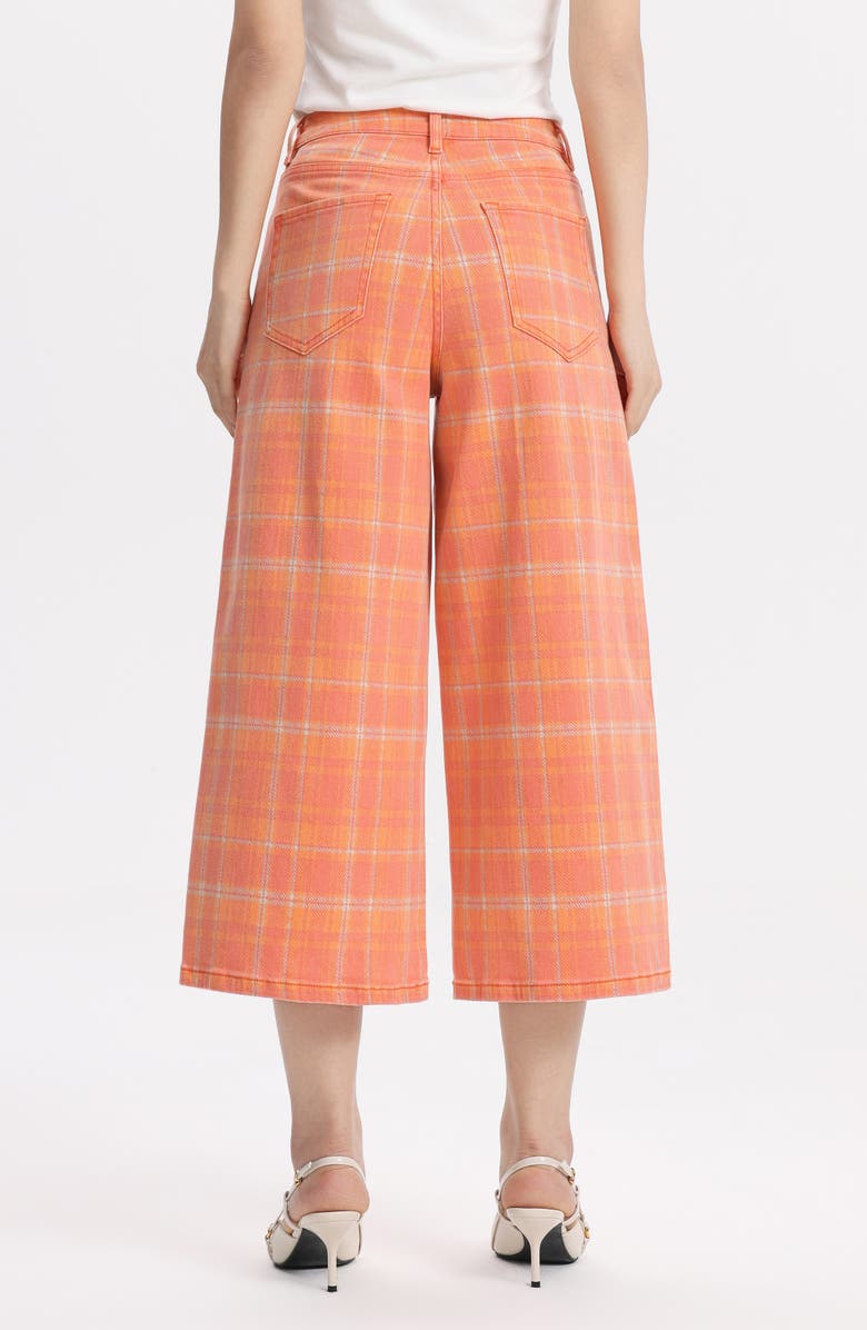 Bayeas High Waist Bermuda Denim Shorts, Alternate, color, Leaf And Lotus