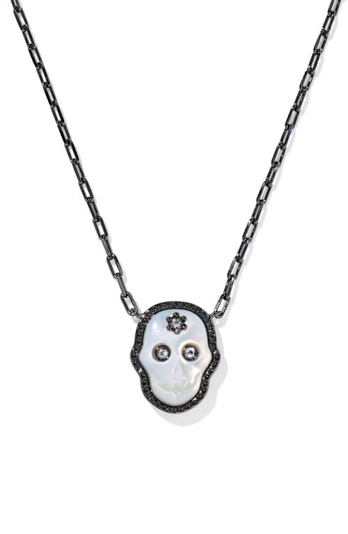 Kendra Scott Skeleton Pendant Necklace In Black