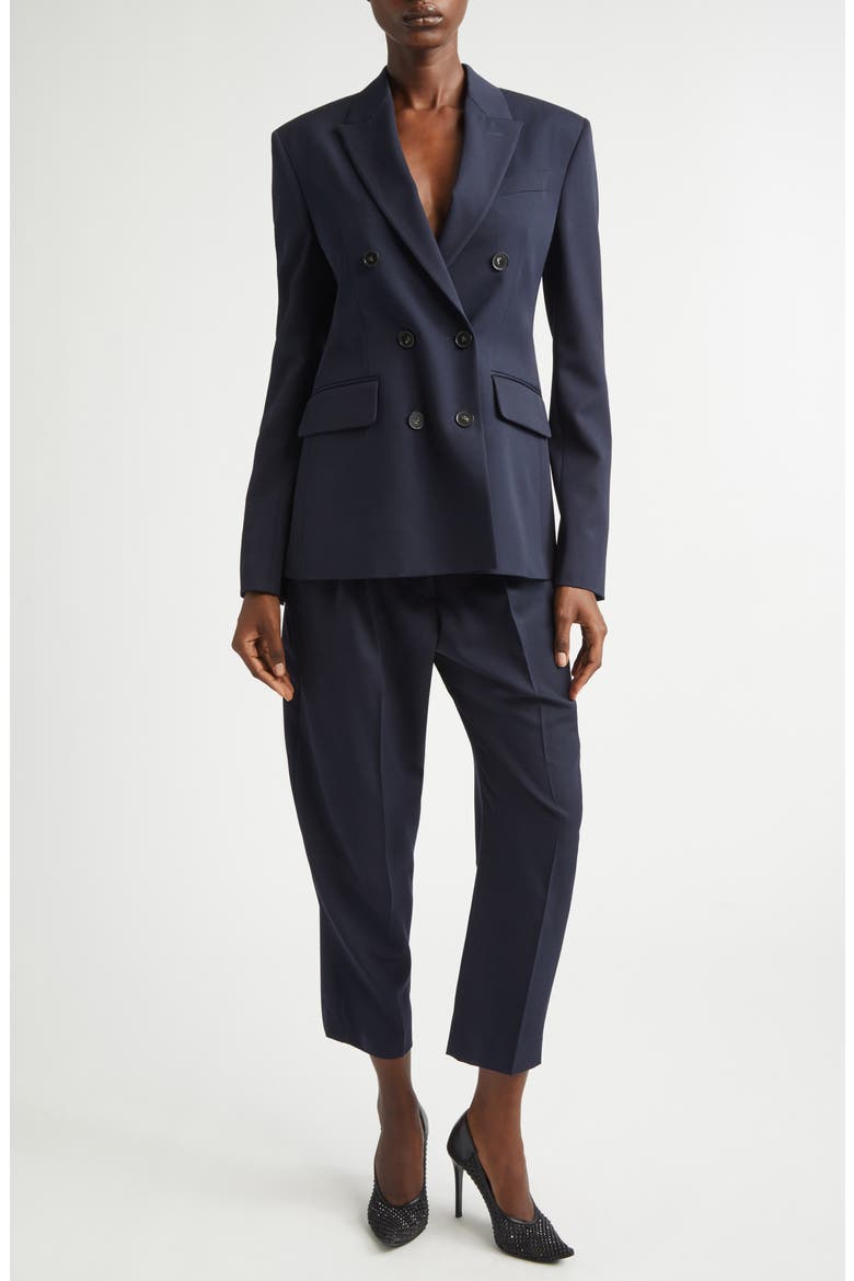 Classic Double Breasted Wool Jacket, Alternate, color, 4101 - INK