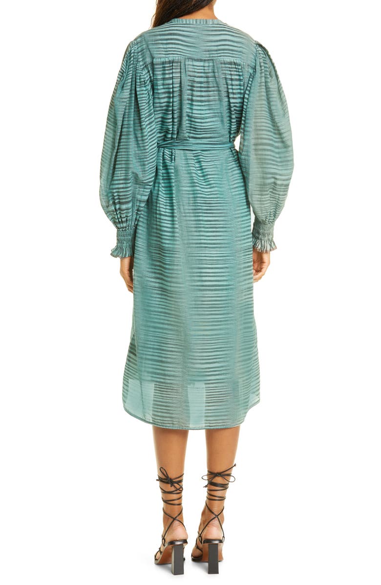 Ulla Johnson Fiora Ruffle Midi Dress, Alternate, color,