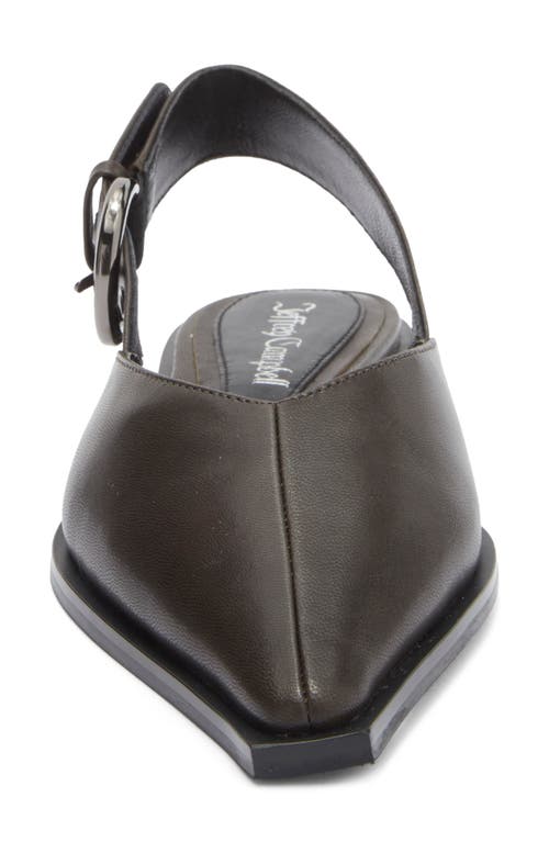 Jeffrey Campbell Wentz Slingback Flat In Brown