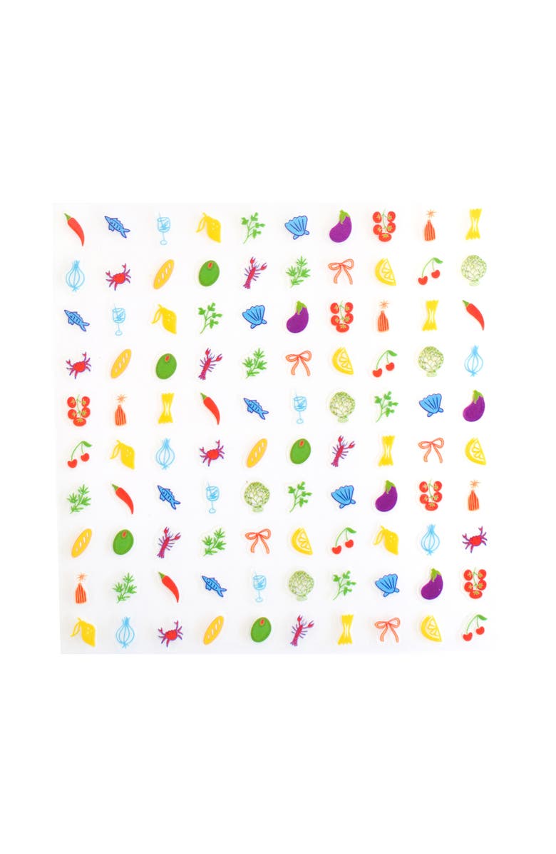 Jollity 
Co. Le Dinner Nail Stickers, Alternate, color, Savory