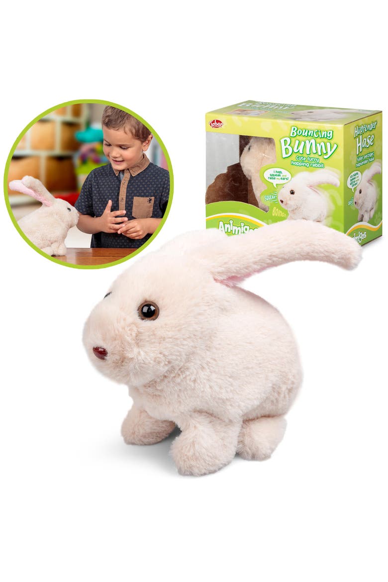 Animigos Bouncing Bunny Interactive Toy, Alternate, color, Multicolored