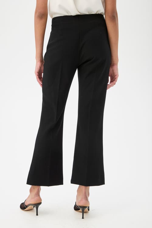 Trina Turk Luhrmann Cropped Flare Leg Pant In Black