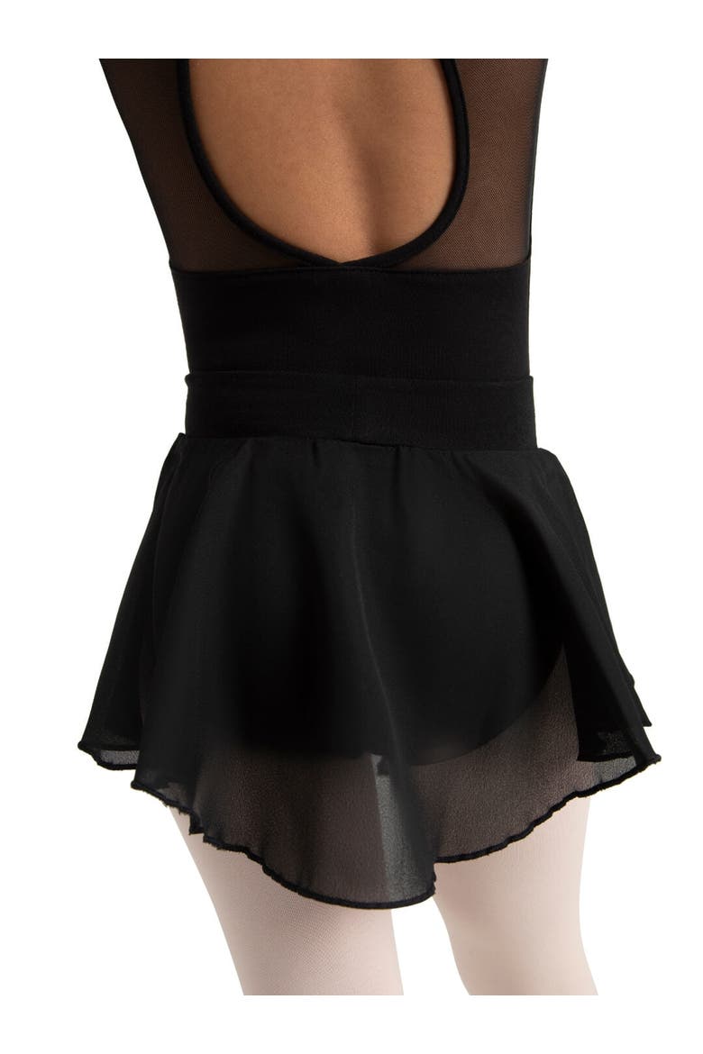 Pull On Skirt Georgette, Alternate, color, Black