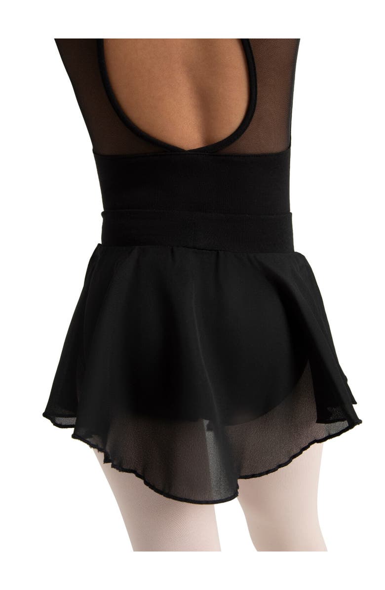 CAPEZIO Pull On Skirt Georgette, Alternate, color, Black