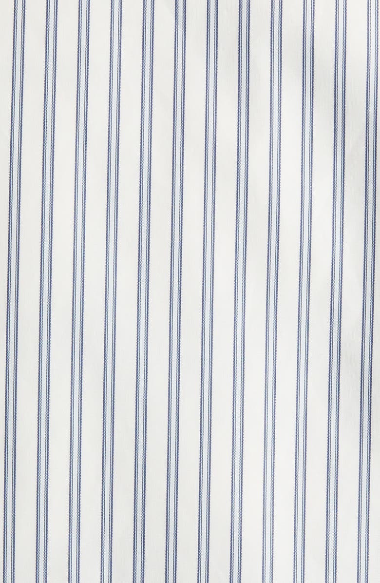 Moncler Crescent Padded Stripe Zip Shirt Jacket, Alternate, color,