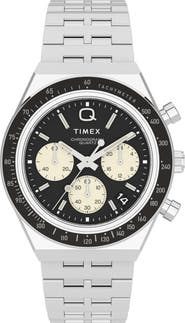 Timex® Q Chronograph Bracelet Watch, 40mm