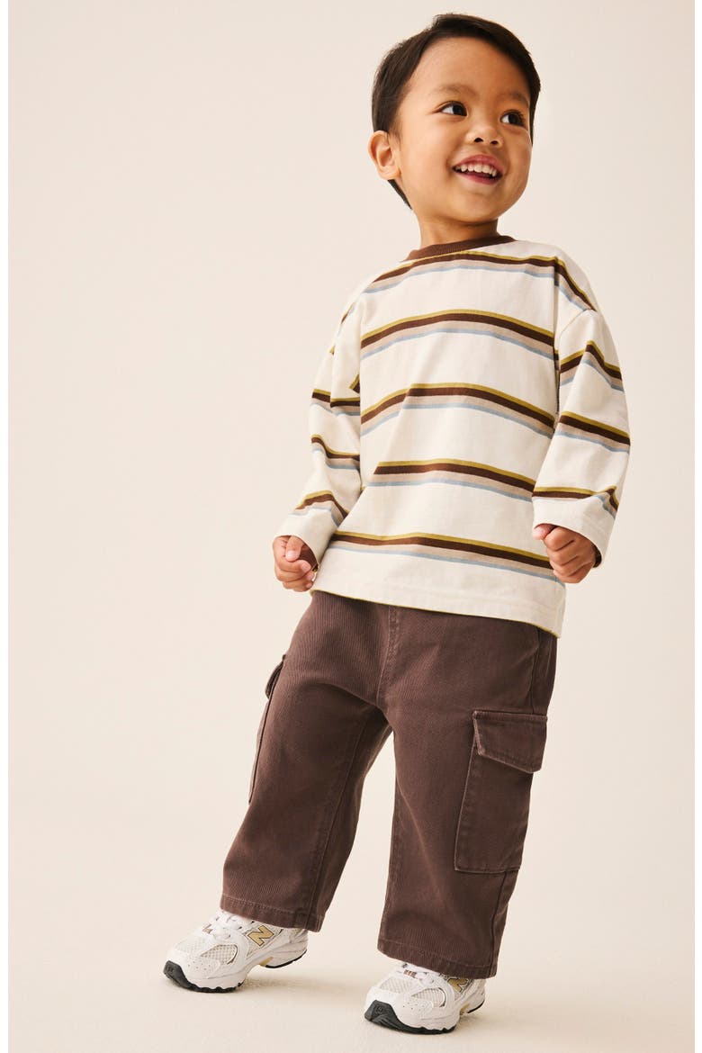 Kids' Superwide Cargo Pants, Alternate, color, BROWN