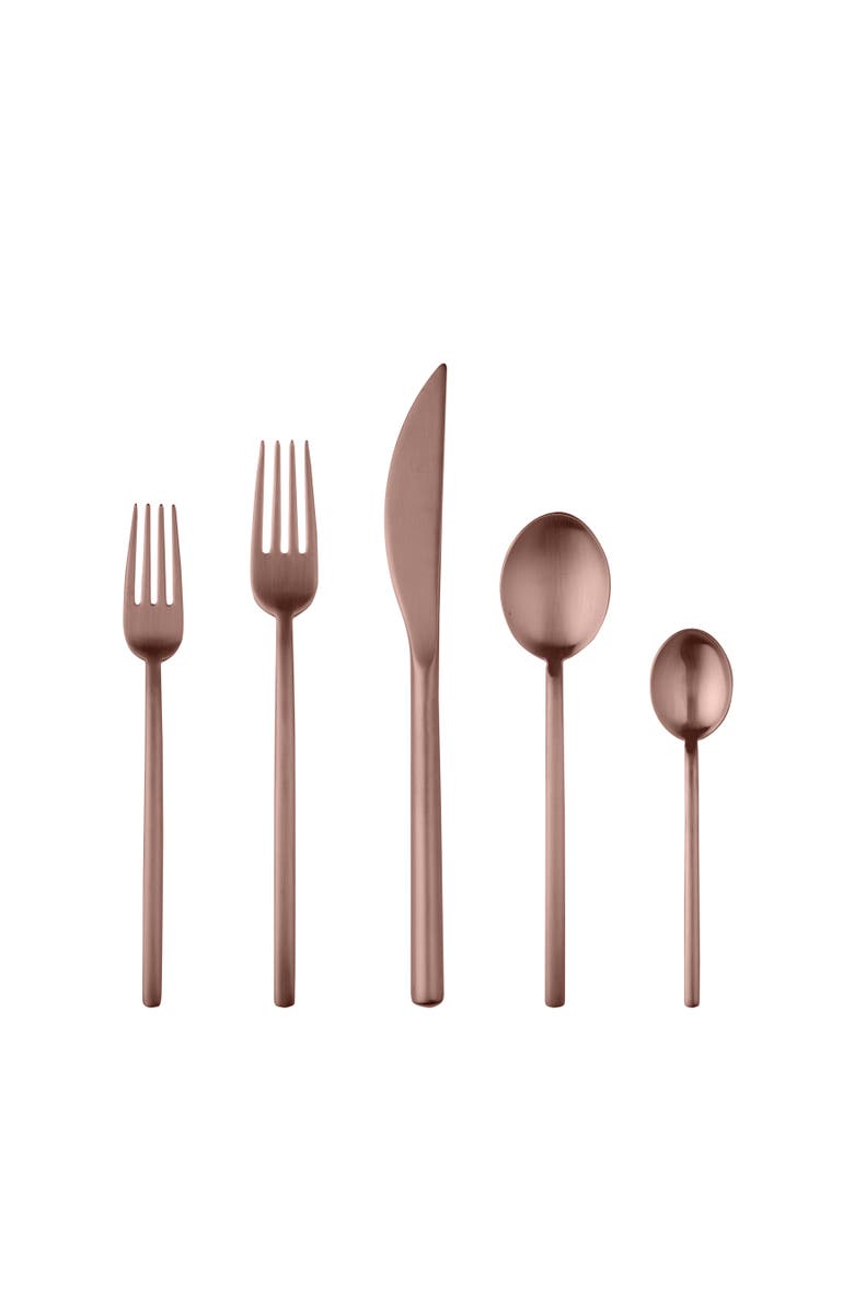 Mepra Due Flatware Set - 5 Pieces, Main, color, Ice Bronze