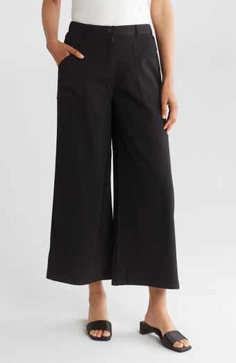 MAX STUDIO Double Knit Crop Wide Leg Pants | Nordstromrack MAX STUDIO Double Knit Crop Wide Leg Pants | Nordstromrack