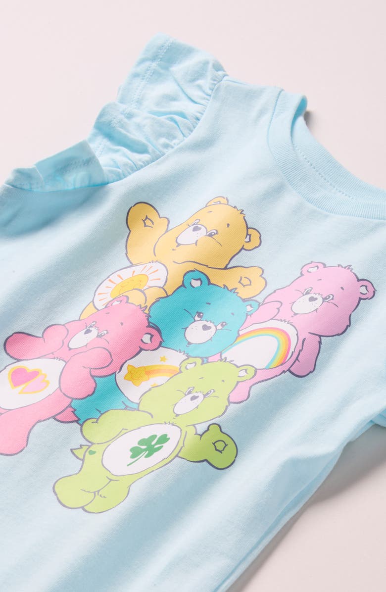 Tucker + Tate Kids' Ruffle Sleeve Cotton Graphic T-Shirt, Alternate, color, Blue Saltwater Care Bear