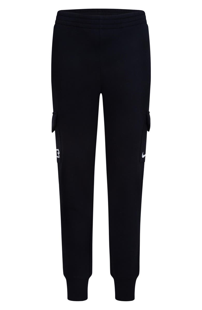 3 Brand Kids' Fleece Cargo Joggers, Main, color, 023Black