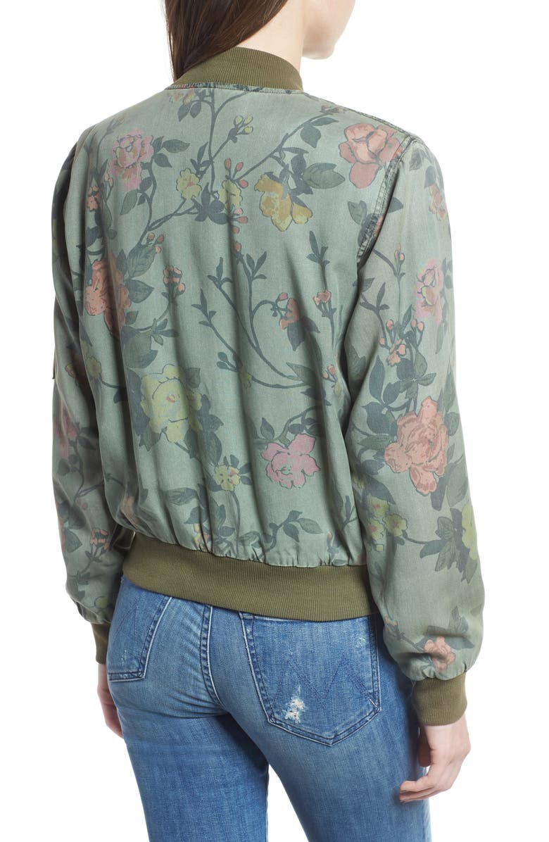  Pam & Gela Floral Bomber Jacket, Alternate, color, 