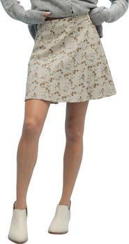 WISHLIST Floral Corduroy Miniskirt