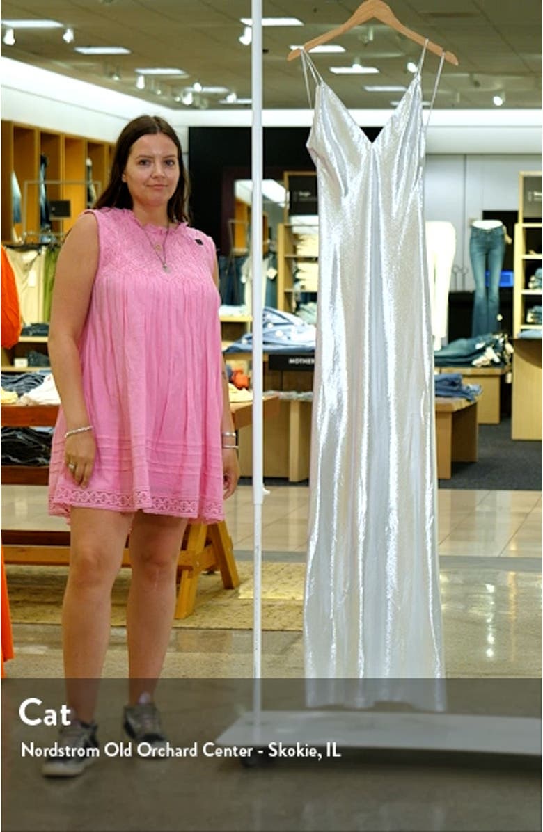 Metallic Satin Slipdress, sales video thumbnail