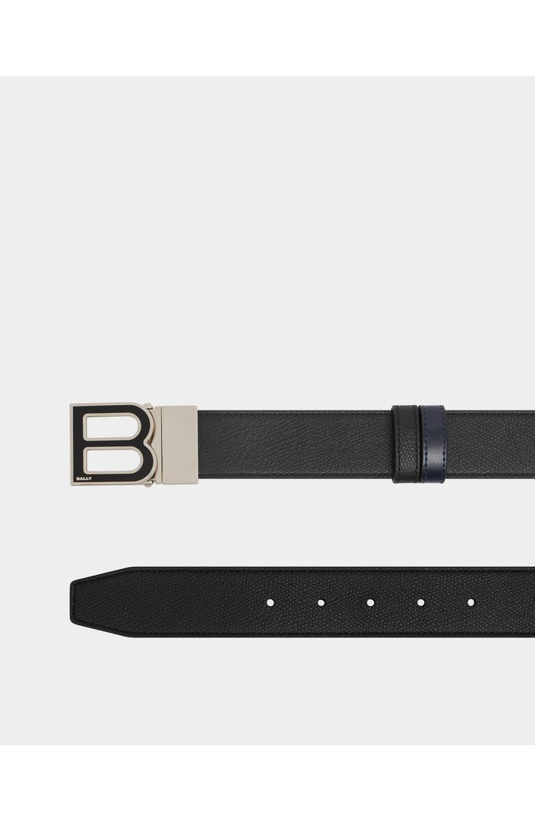 Bally B Logo 35mm Adjustable And Reversible Belt, Alternate, color, Black/Peacoat+Pall