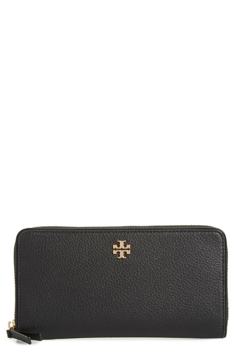 Tory Burch Marsden Leather Zip Around Wallet, Main, color,