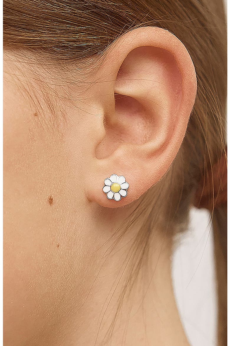 Delightful Daisy Earrings, Alternate, color, Yellow