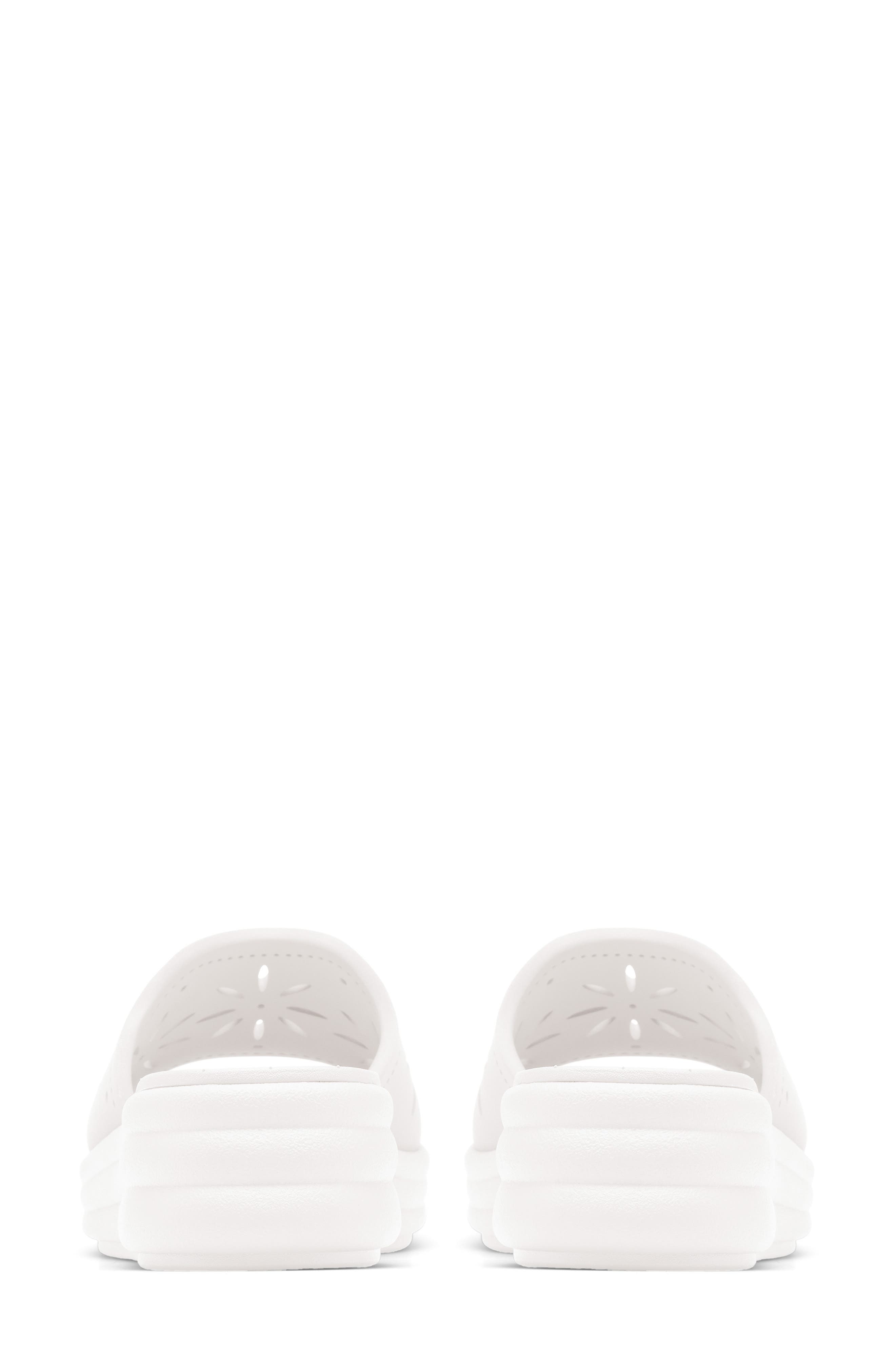 Drift Floral Wedge Slide Sandal, Alternate, color, WHITE
