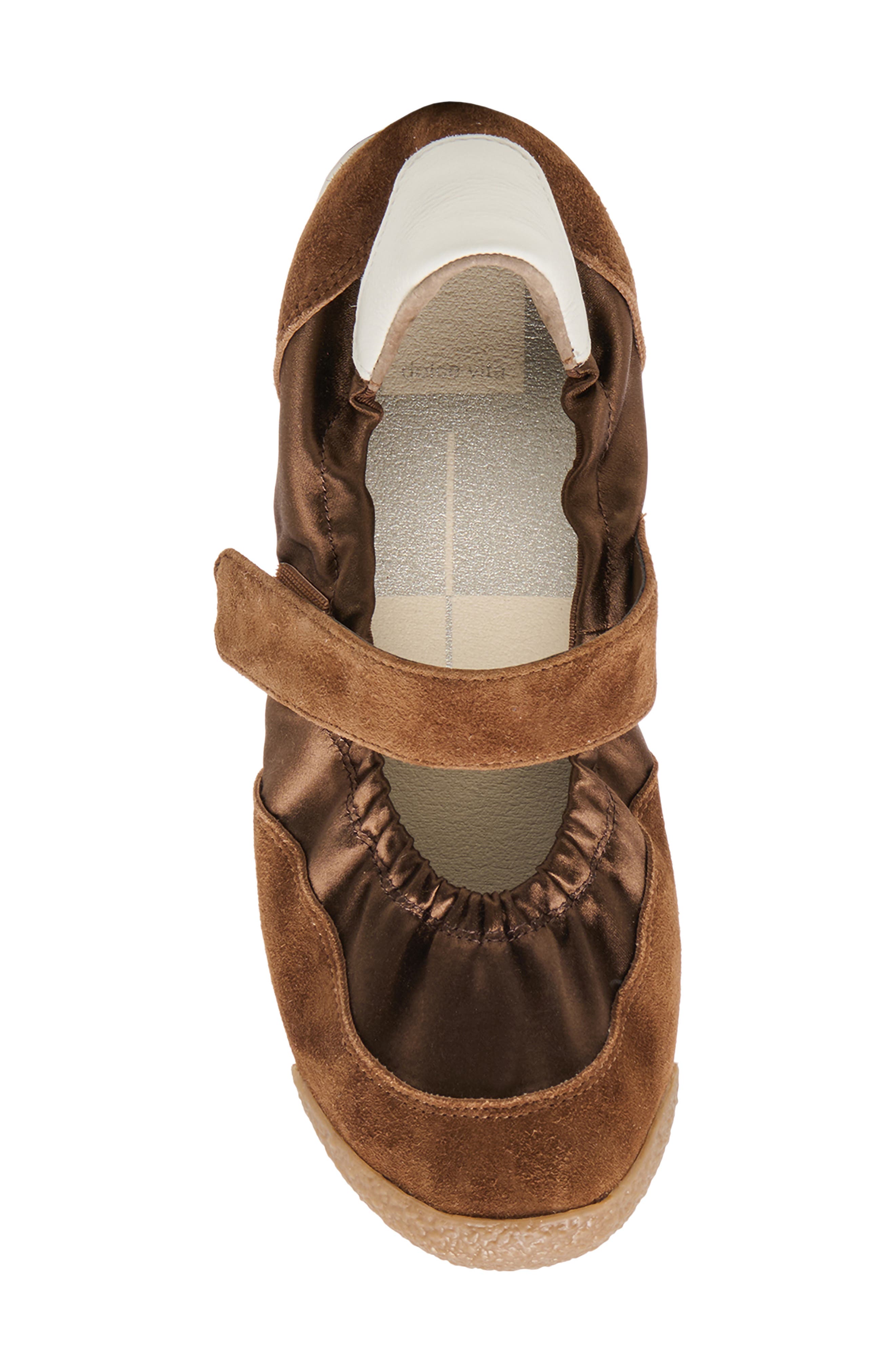 Spruce Ballet Sneaker, Alternate, color, COCOA SATIN